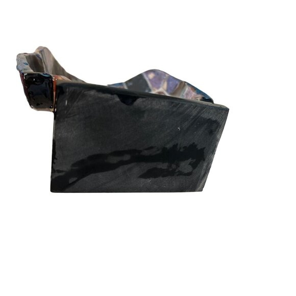 Mexican Aztec Mayan Mask Color-block Stone High-gloss Lacquered Death Mask on Pe - Picture 7 of 10